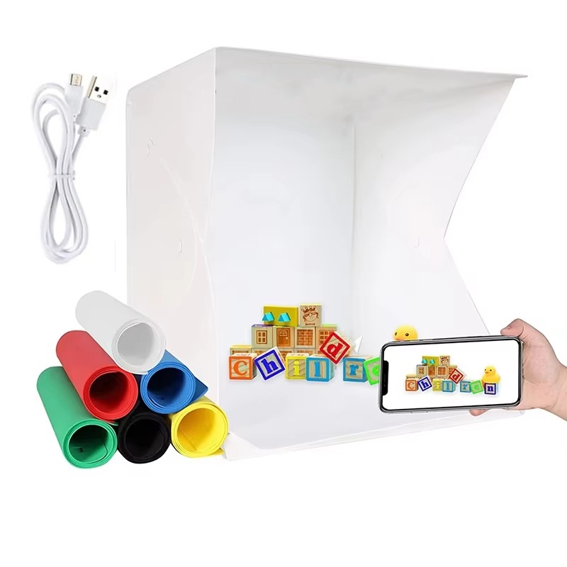 Photography Lighting Background - Folding Lightbox Portable Photography LED Photo