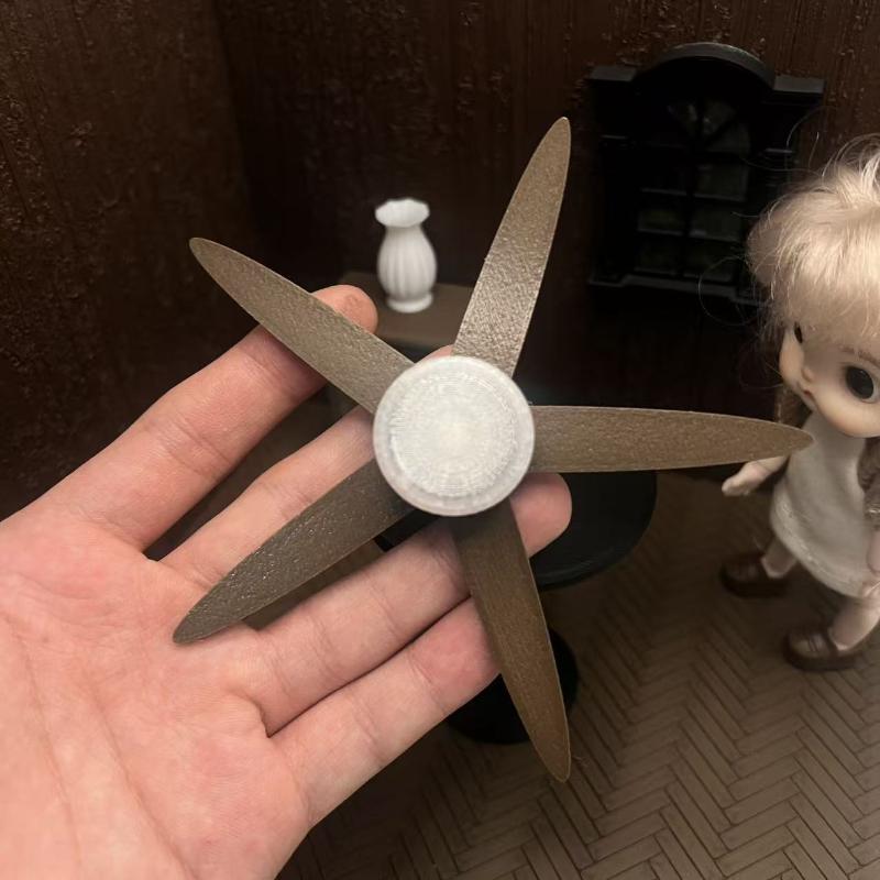 Vintage Photography Lighting - 1/12 Mini Vintage Ceiling Fan LED