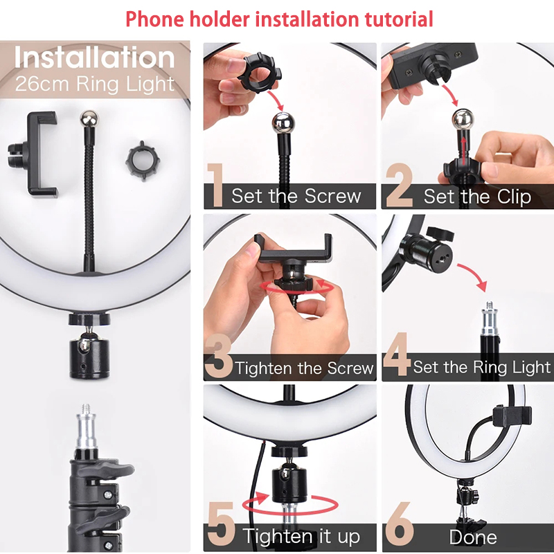 16/26/33cm Selfie Ring Light P - Photography Lighting Stick 评论和价格