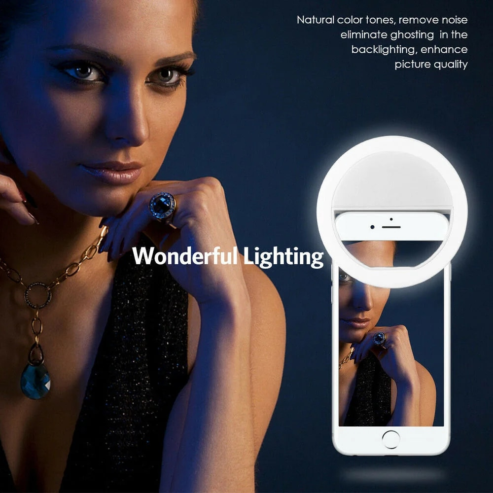 USB Charging LED Selfie Ring L - Photography Lighting Stick 评论和价格