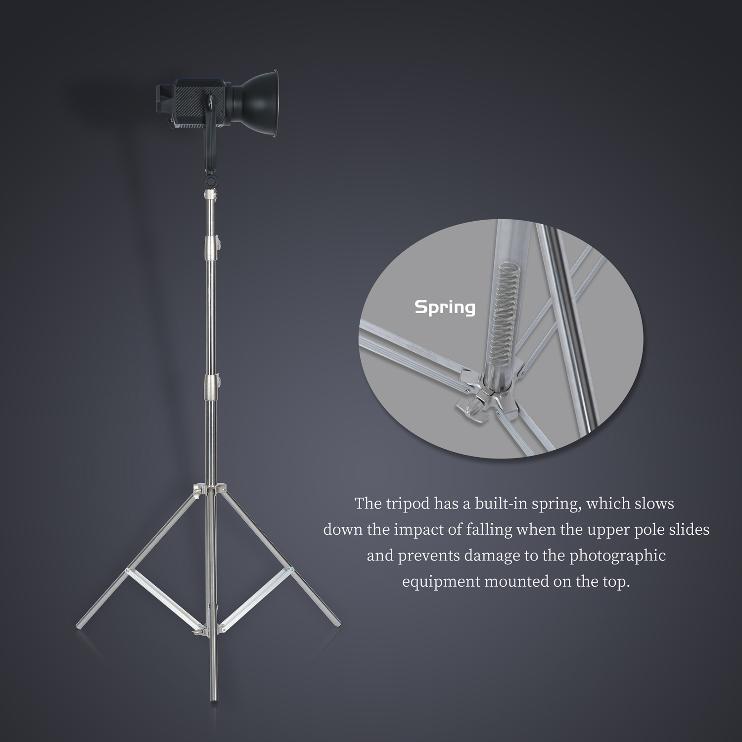 SH 2.8M Stainless Steel Light  - Photography Lighting Background 评论和价格