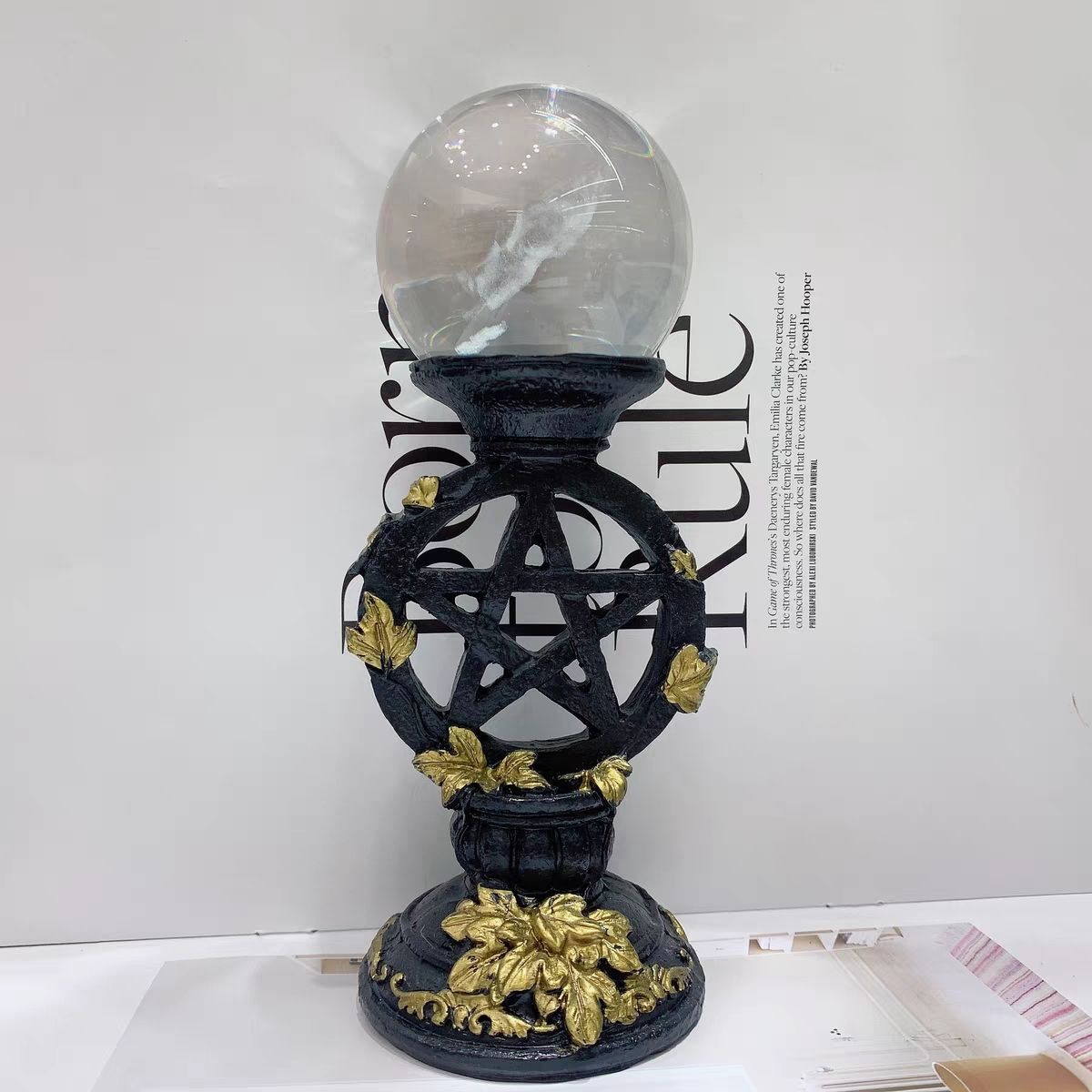 Pentagram Ornament Jade Base C - Photography Lighting Home 评论和价格