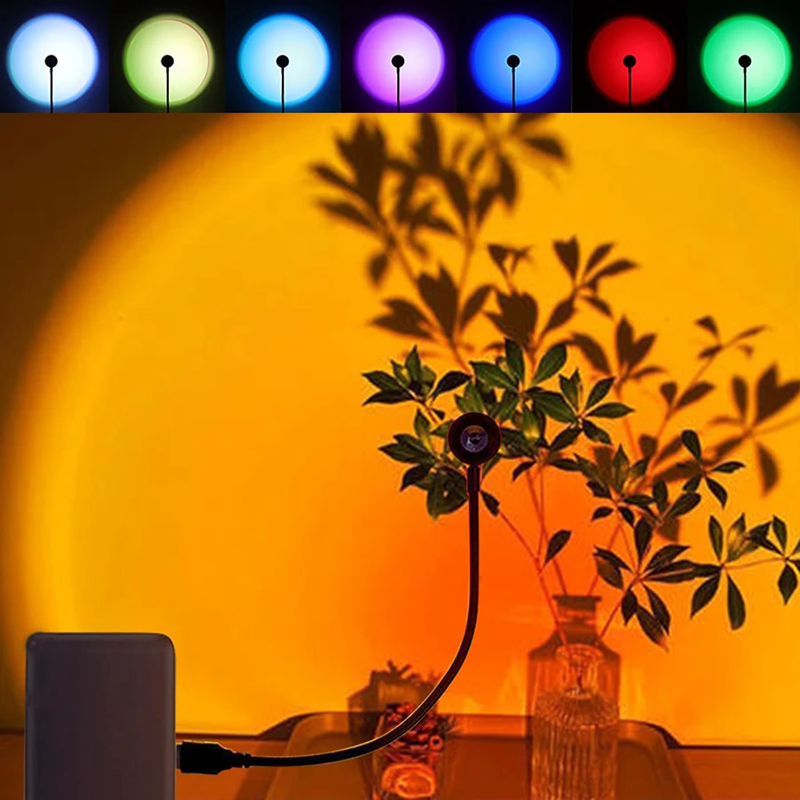 LED USB Sunset Lamp Projector  - Photography Lighting Home 评论和价格