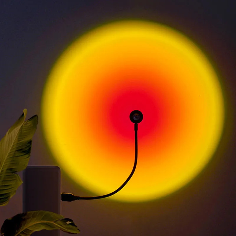 1-4pcs Sunset Lamp LED Rainbow - Photography Lighting Home 评论和价格