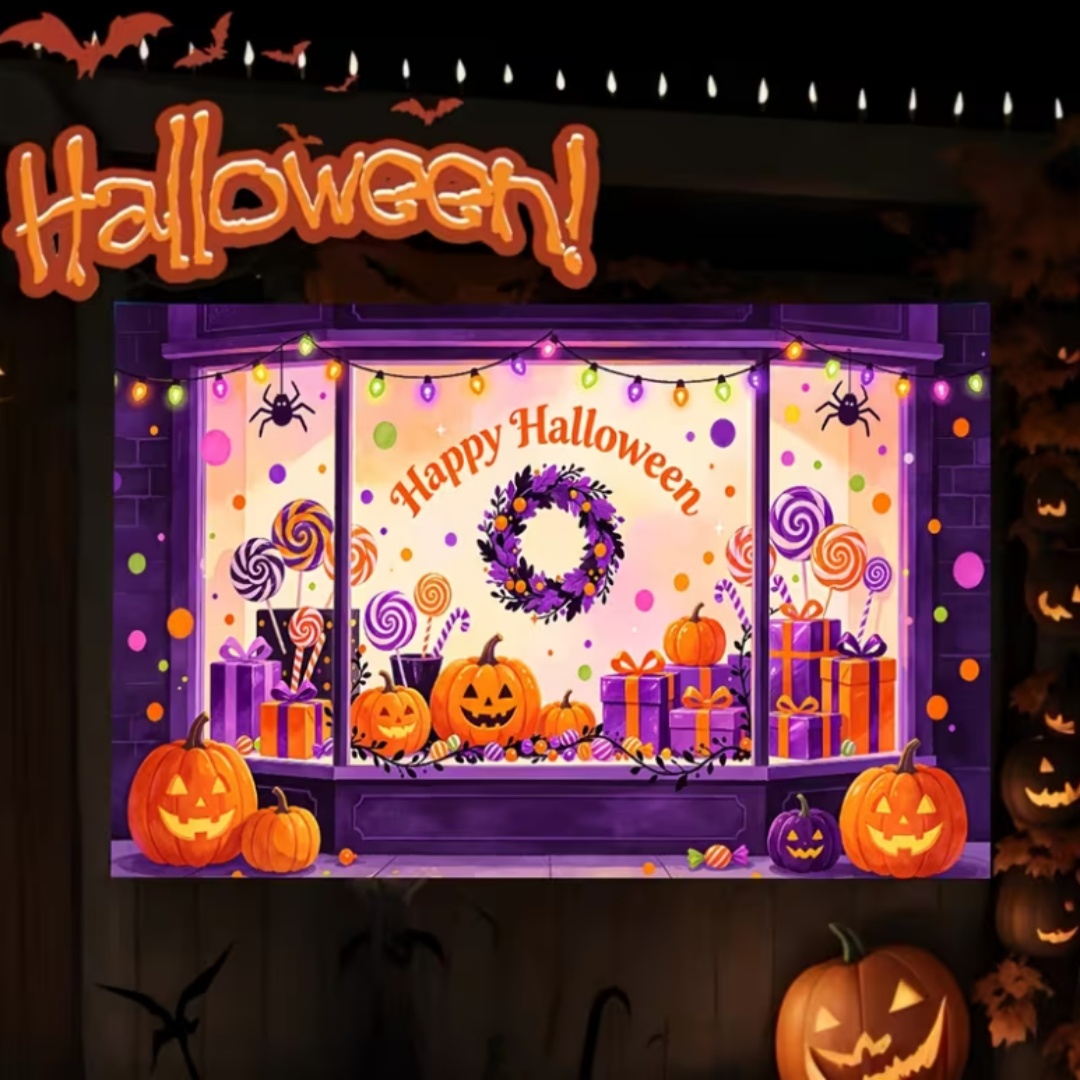 Purple Halloween Shop Theme Pa - Photography Lighting Background 评论和价格