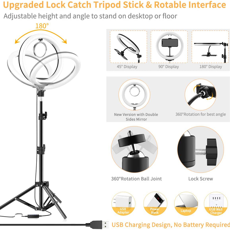Video Light 16/26/33cm Selfie  - Photography Lighting Stick 评论和价格
