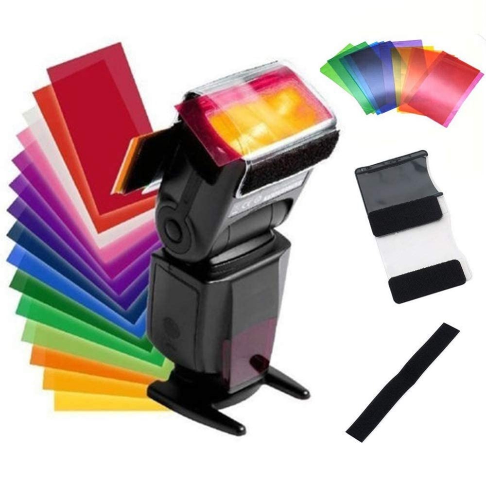 12 Colors Camera Flash Gels Li - Photography Lighting Flash 评论和价格