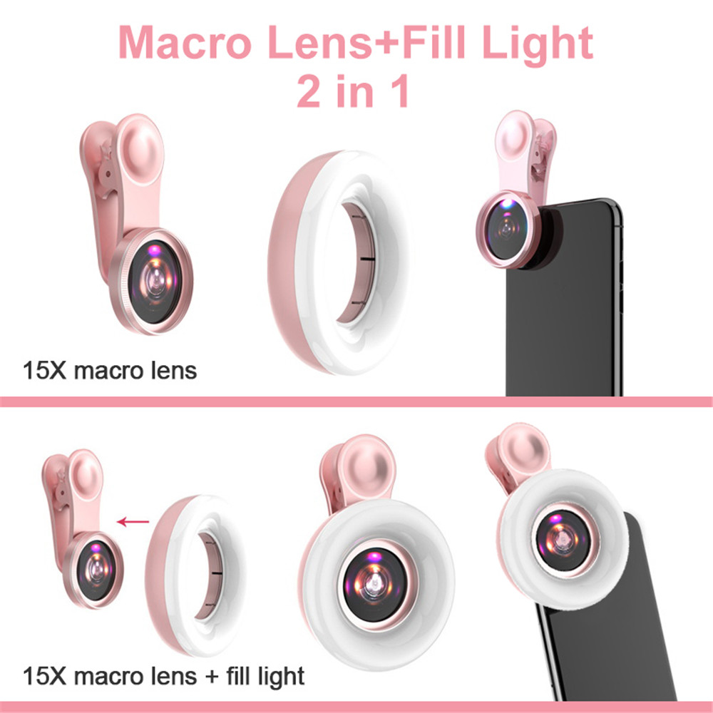 Mobile Lens 15X Macro Lens Mob - Photography Lighting Stick 评论和价格