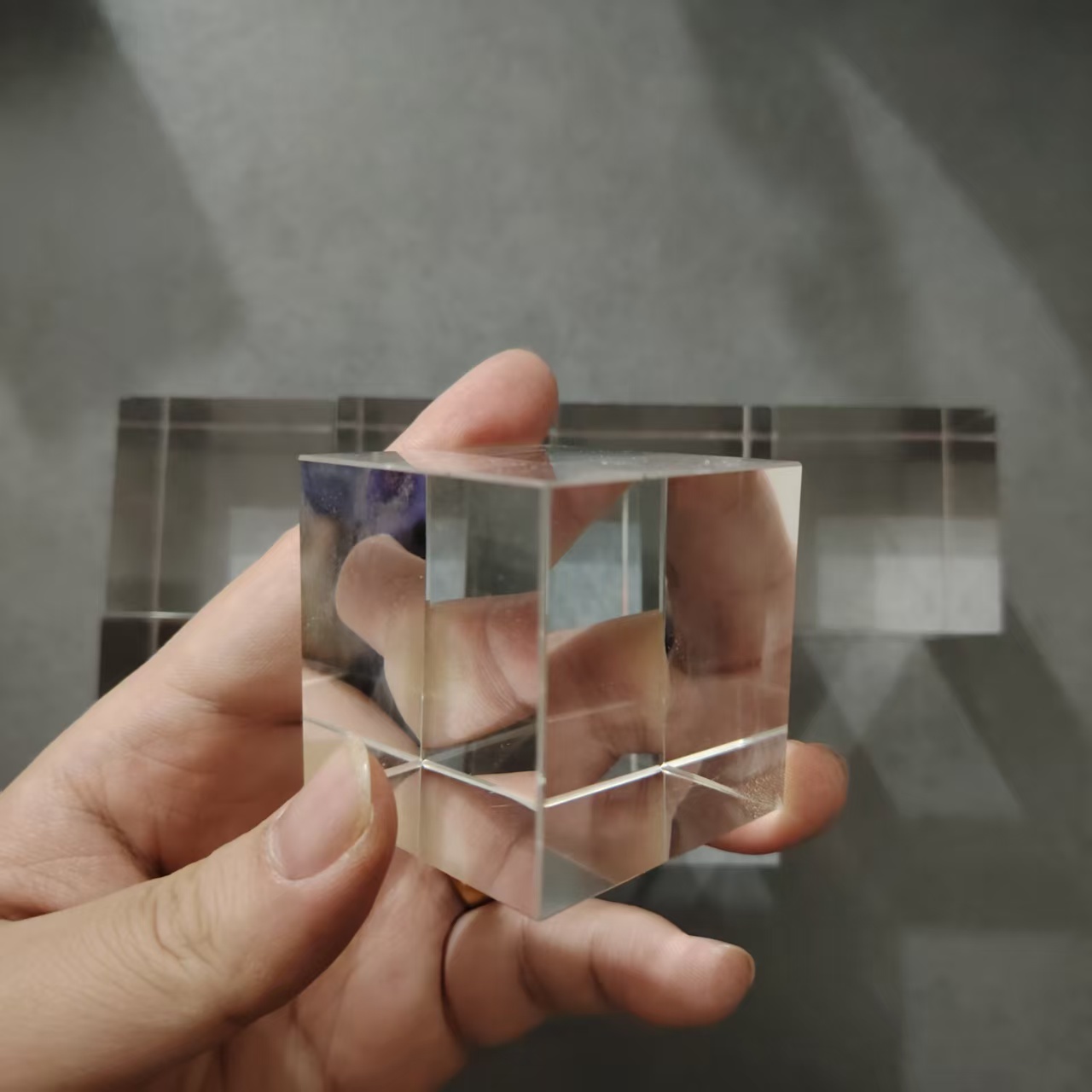2 Pcs K9 Glass Cube Prism Righ - Lighting Effect In Photography 评论和价格