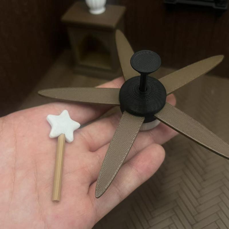 Miniature Ceiling Fan with LED - Vintage Photography Lighting 评论和价格