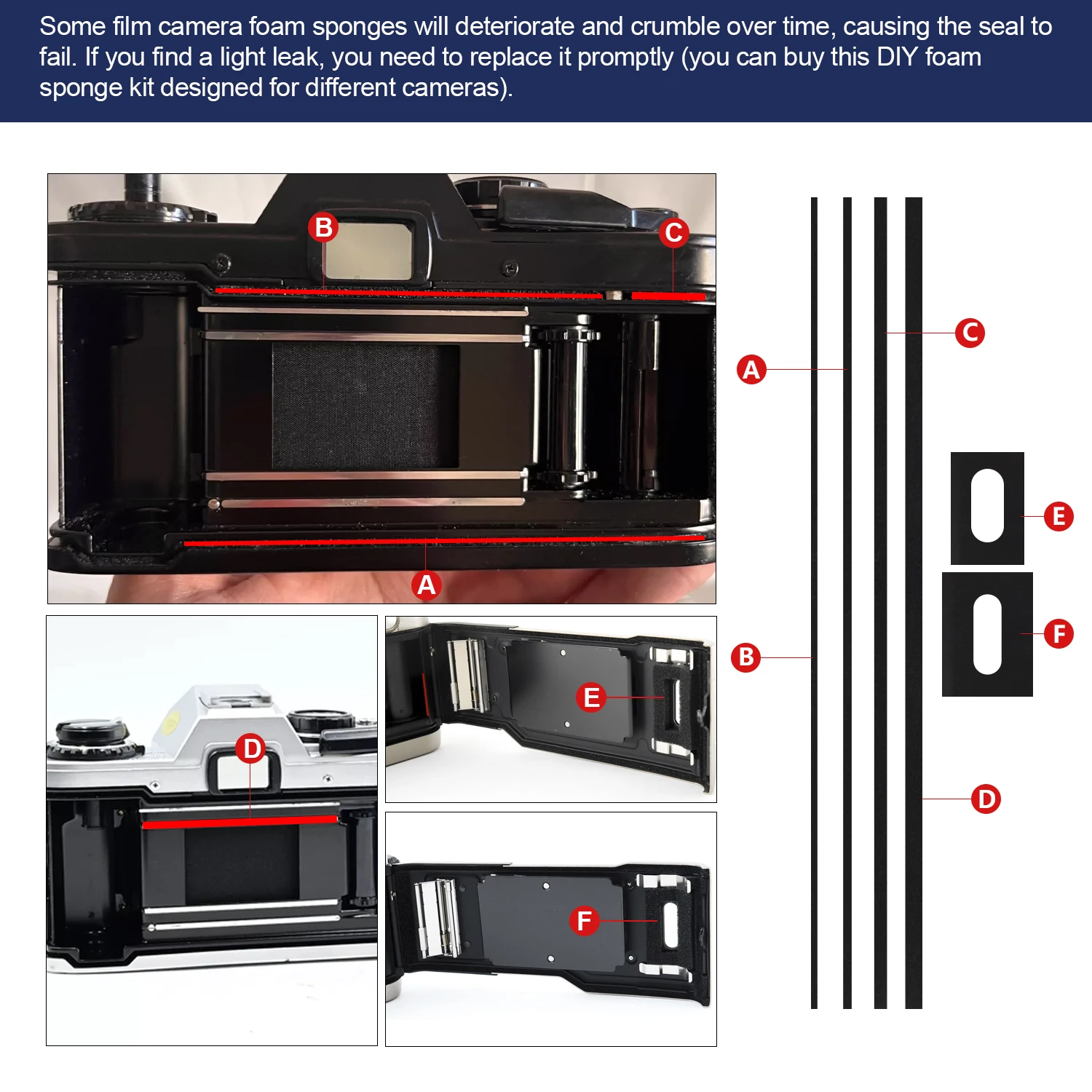 eTone Pre-cut Light Seal Foam  - Vintage Photography Lighting 评论和价格