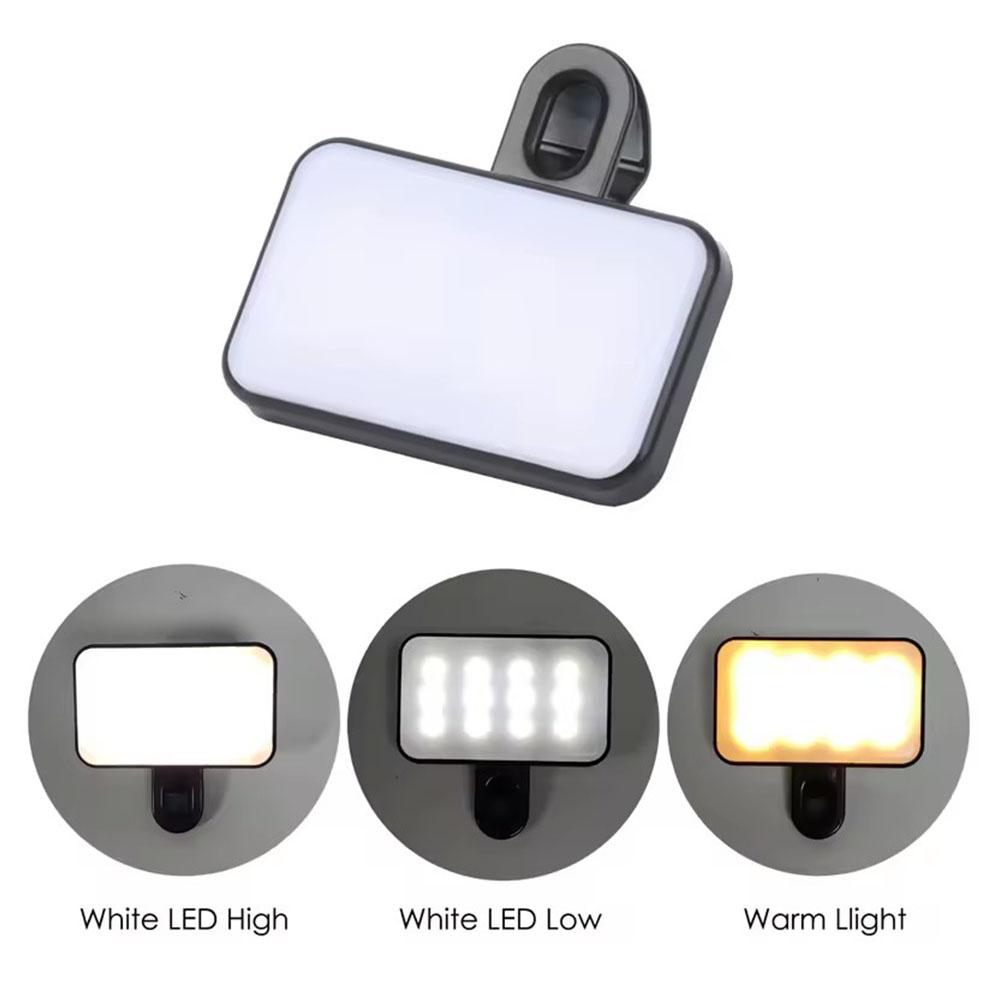 Mini LED Selfie Light 3 Color  - Photography Lighting Flash 评论和价格