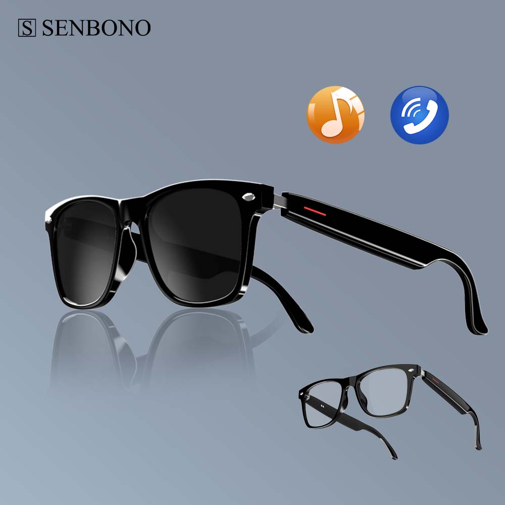 SENBONO E13 Smart Glasses:Blue - Photography Lighting Devices 评论和价格
